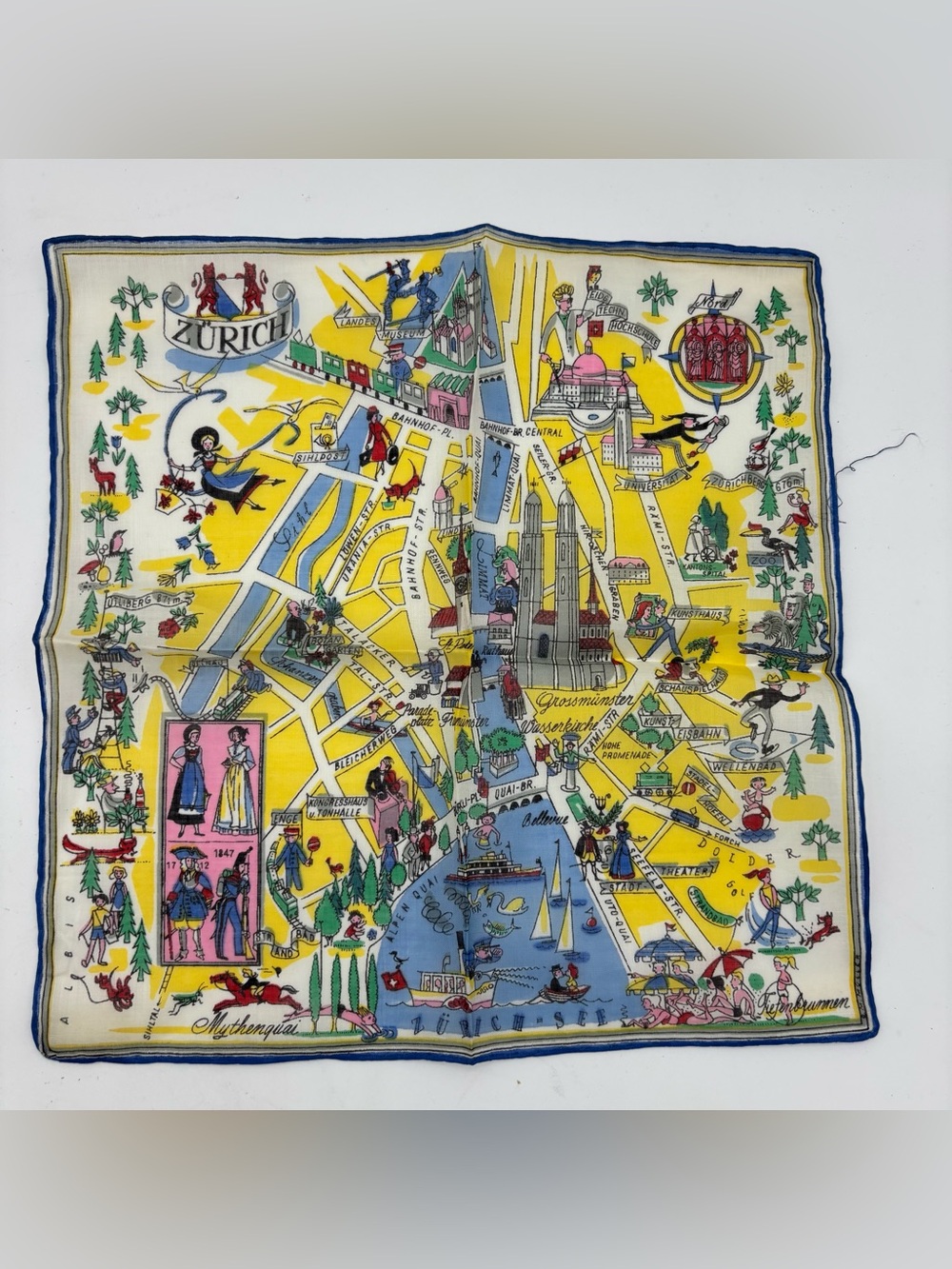 Vintage 60s Switzerland Lehner Handkerchiefs - Picture 5 of 11